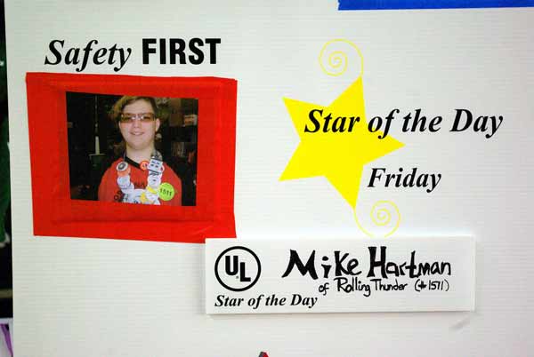 Our Safety Captain and Star Mike Hartman! Our Safety Captain and Star Mike Hartman!